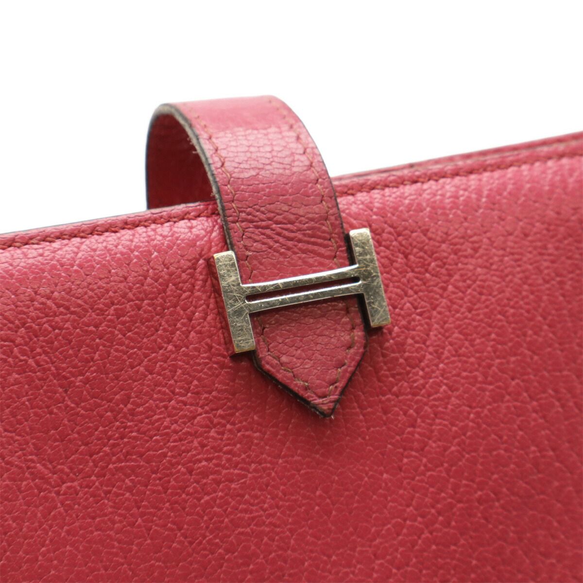 Herm s B arn Soufflet Chevre Long Wallet