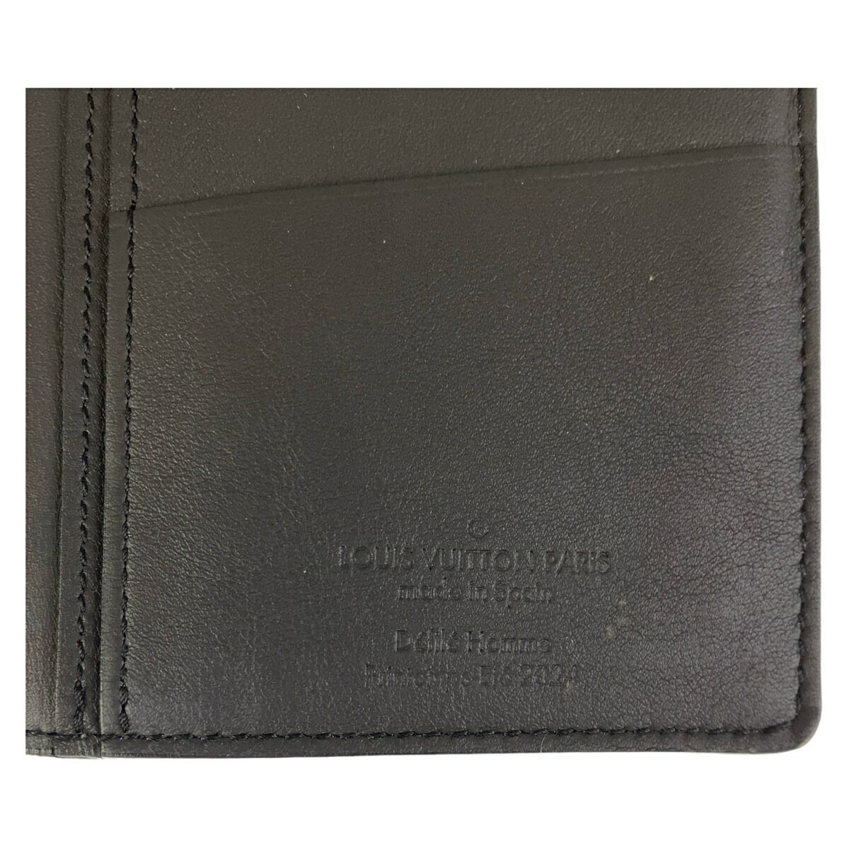 Louis Vuitton Portefeuille Brazza Leather Long Wallet