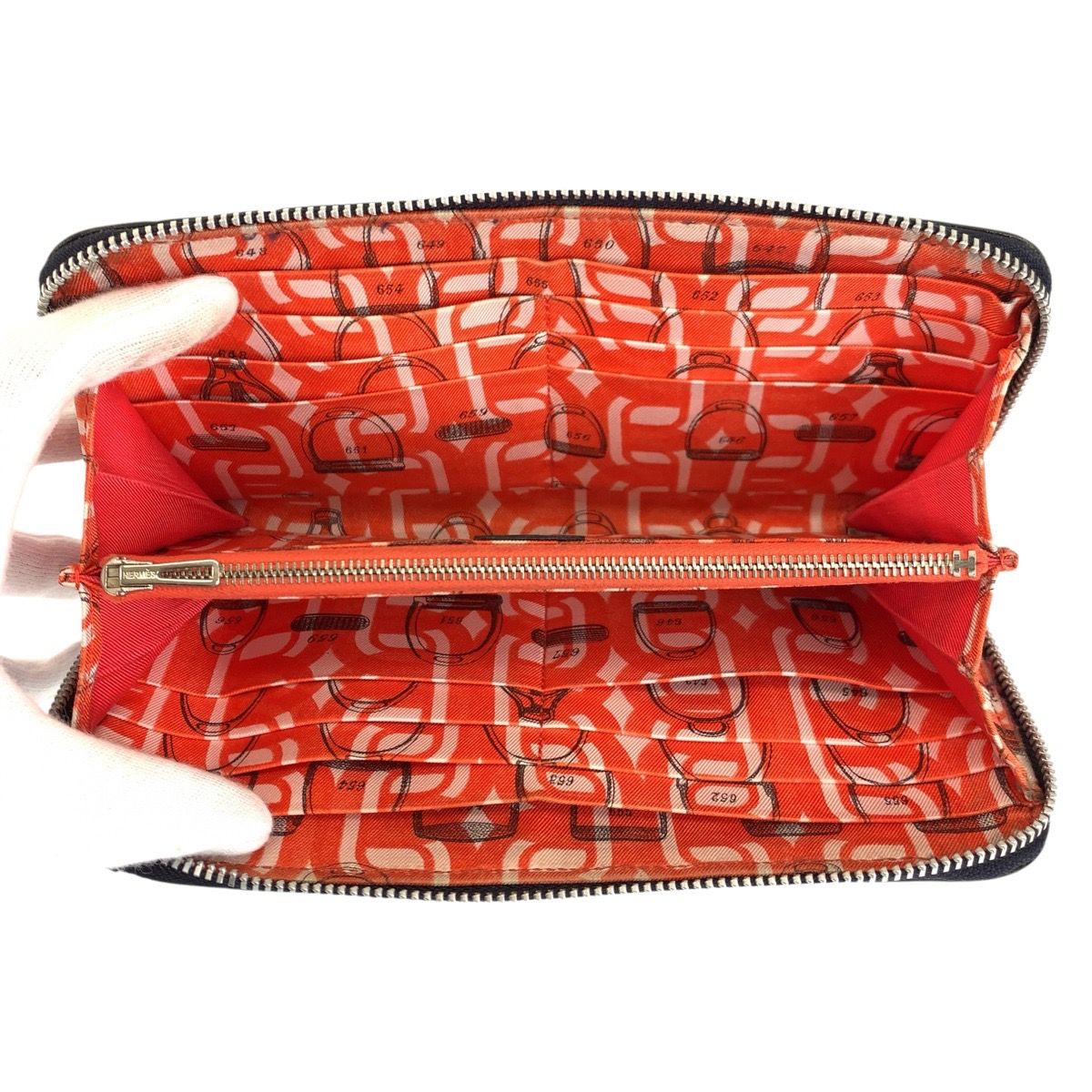 Hermes Azap Long SilkIn Ostrich Long Wallet