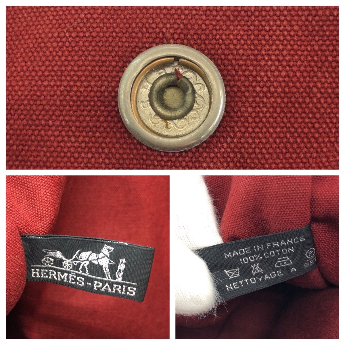 Hermes Herbag Fourre Tout MM Canvas Tote Bag