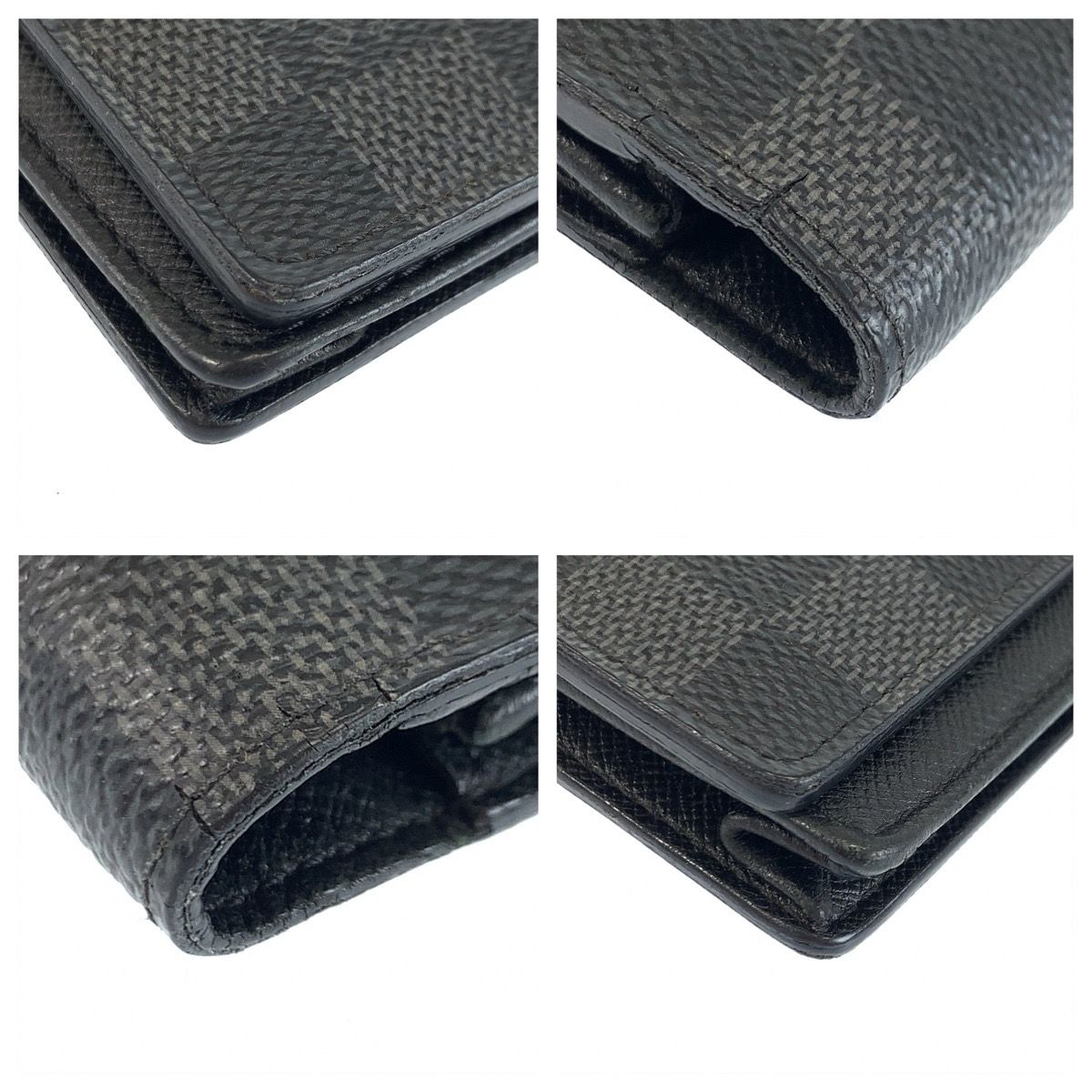 Louis Vuitton Porte Feuille Brazza Damier Graphite Long Wallet