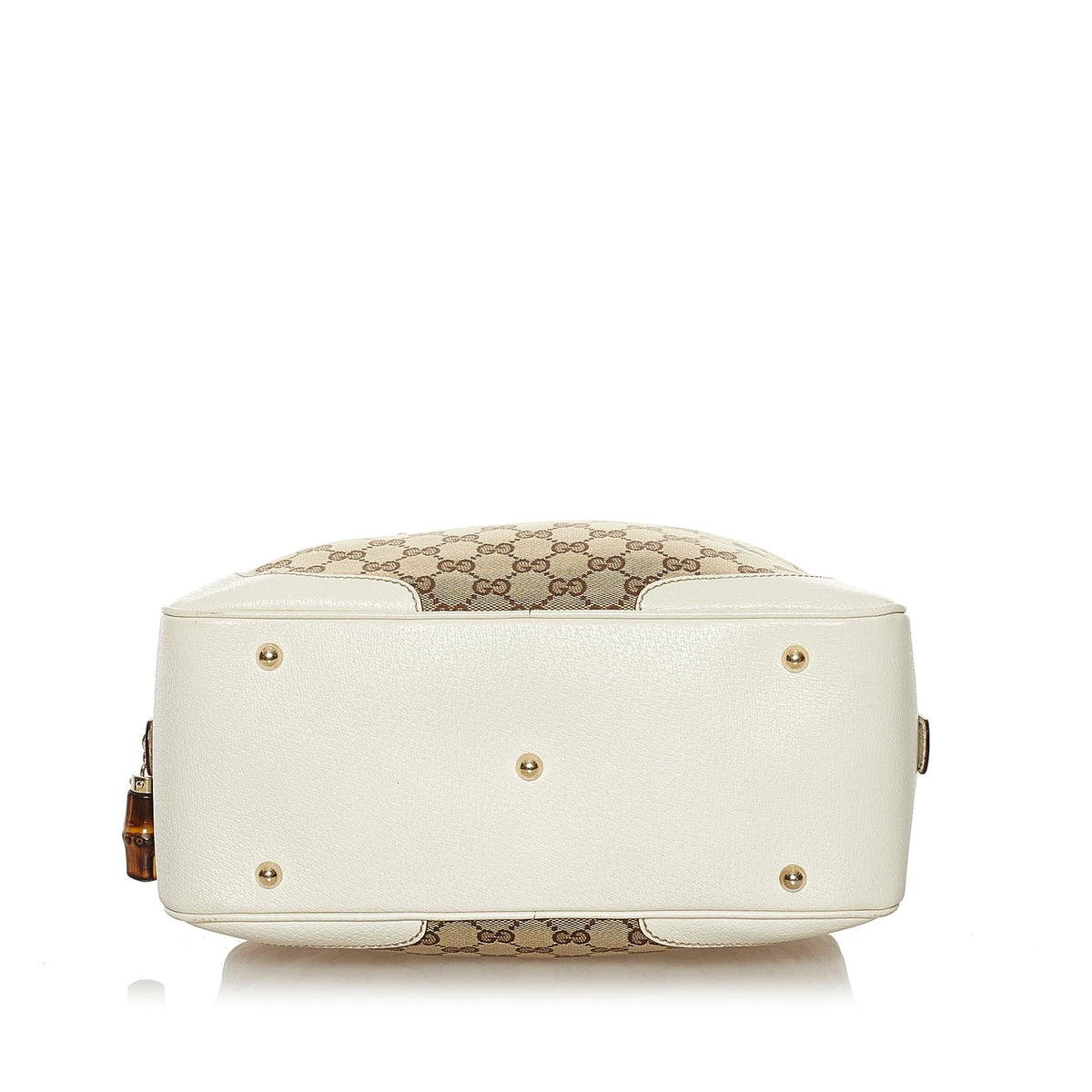 Gucci Bamboo GG Canvas Handbag (SHG-34529)