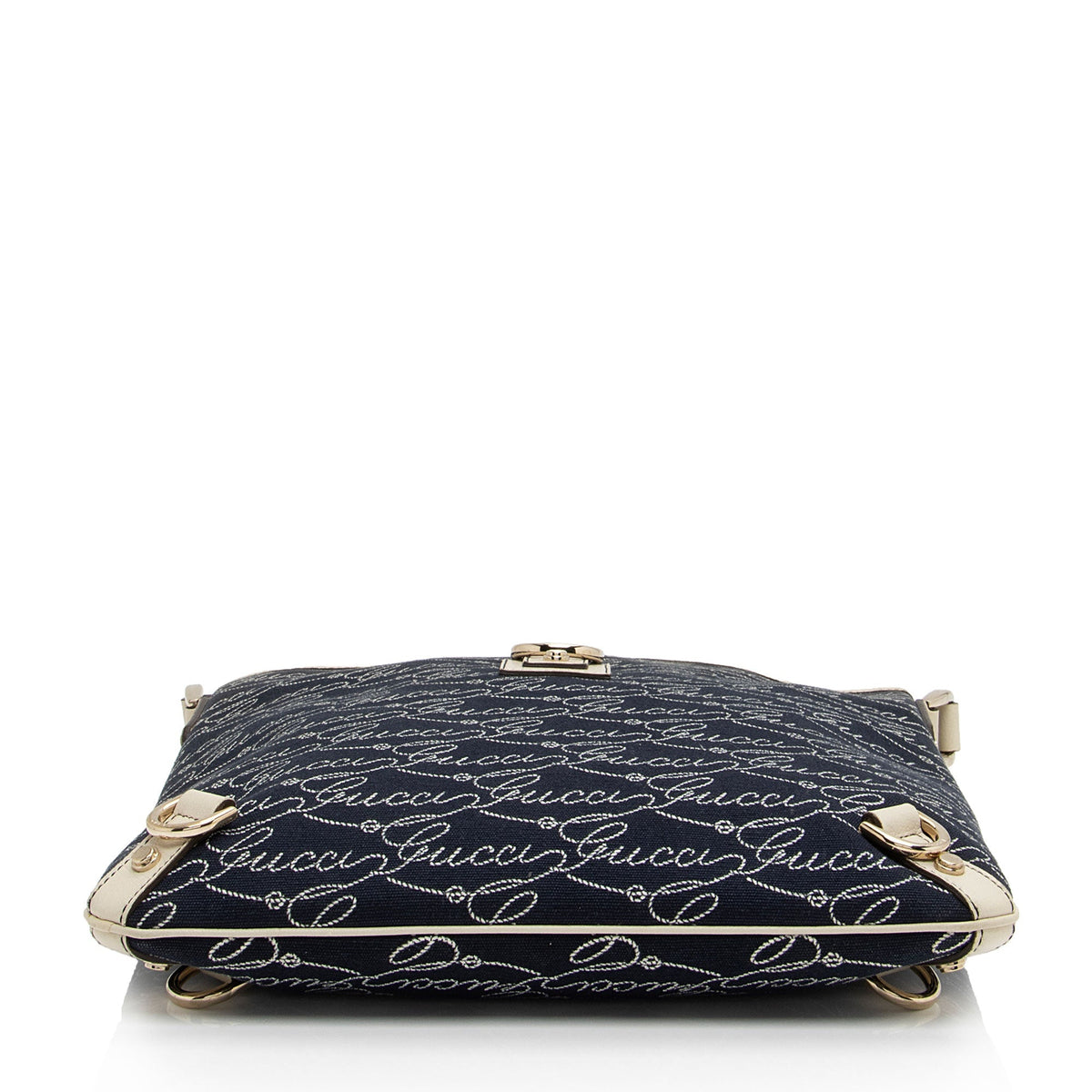 Gucci Canvas Lasso Script Abbey Messenger (SHF-coBFi9)