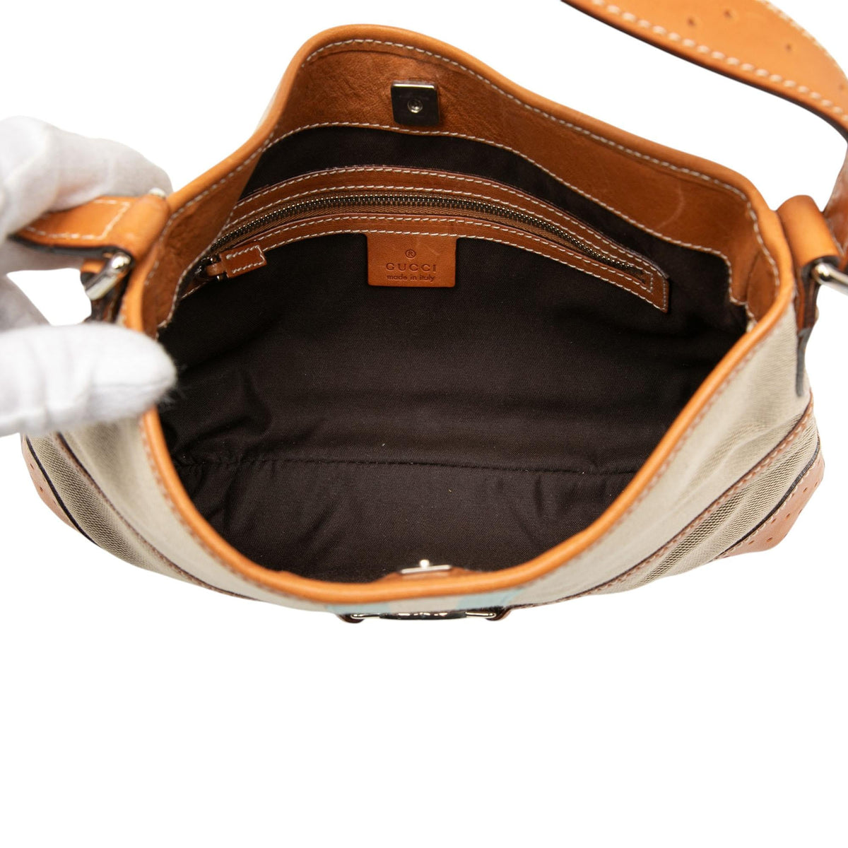 Gucci Canvas Web Reins Shoulder Bag