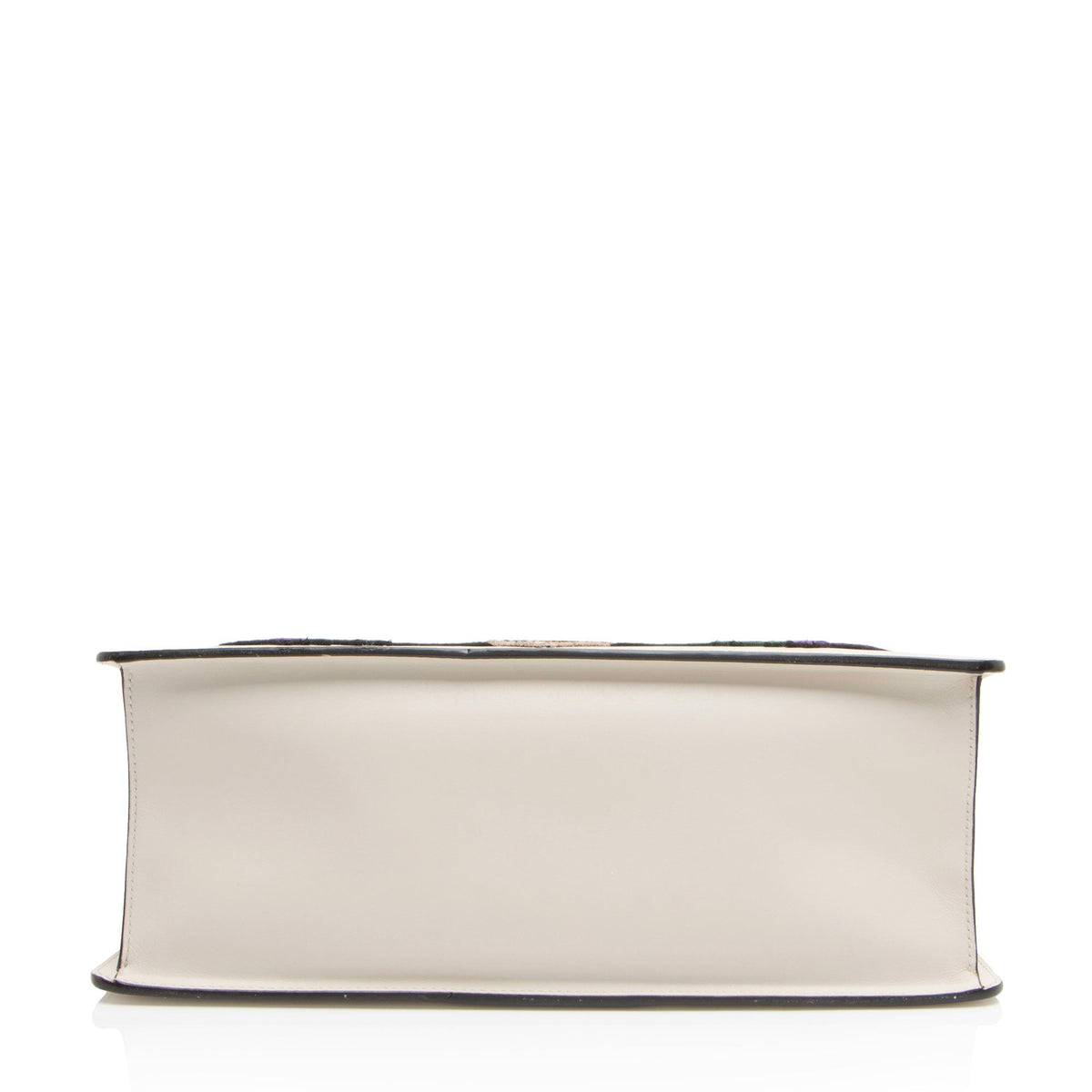 Gucci Embroidered Leather Floral Sylvie Top Handle