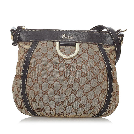 Gucci GG Canvas Abbey D-Ring Crossbody Bag (SHG-29469)