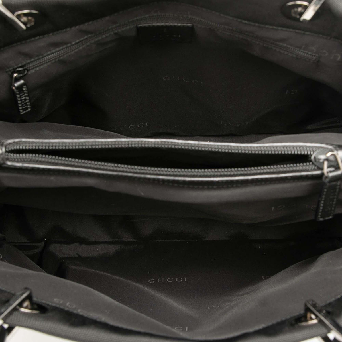 Gucci GG Canvas Bamboo Handbag