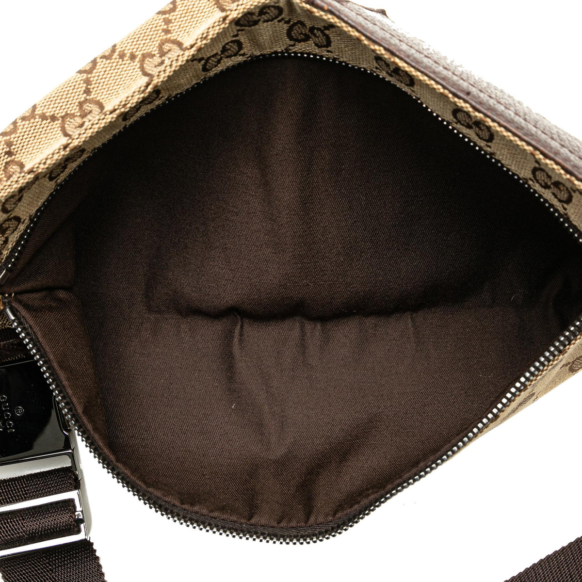 Gucci GG Canvas Double Pocket Belt Bag