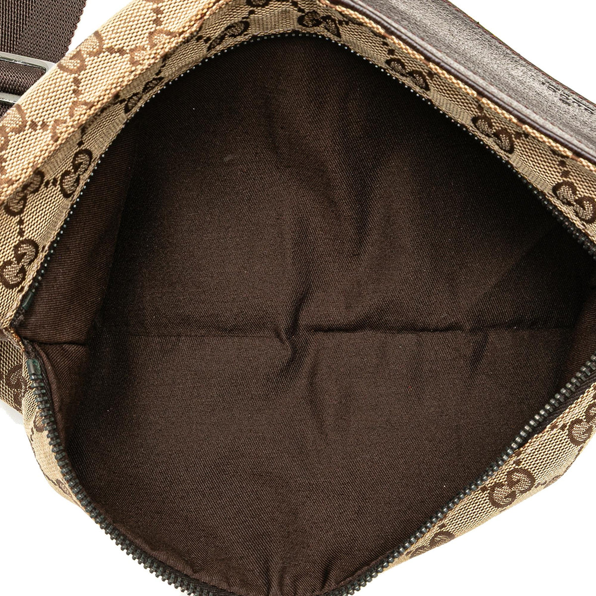 Gucci GG Canvas Double Pocket Belt Bag