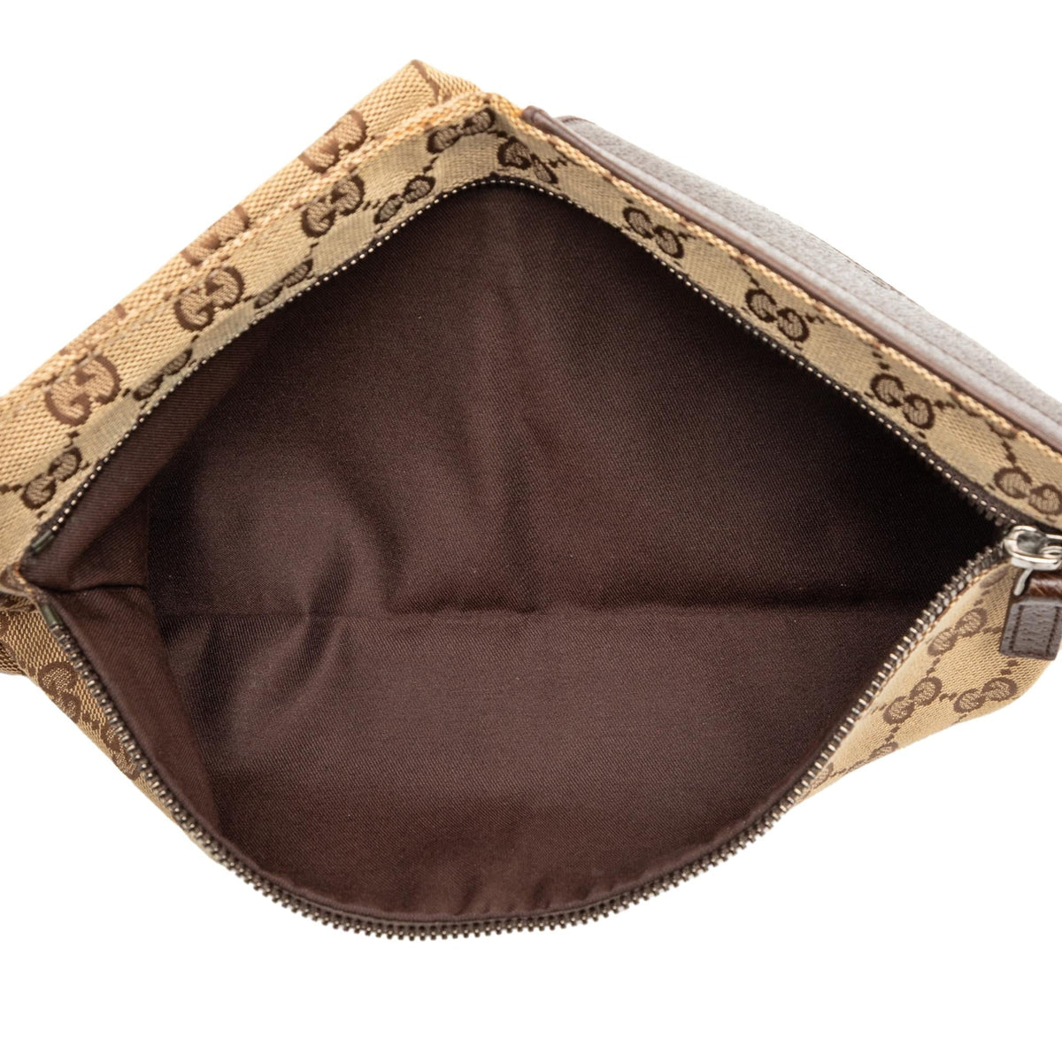 Gucci GG Canvas Double Pocket Belt Bag
