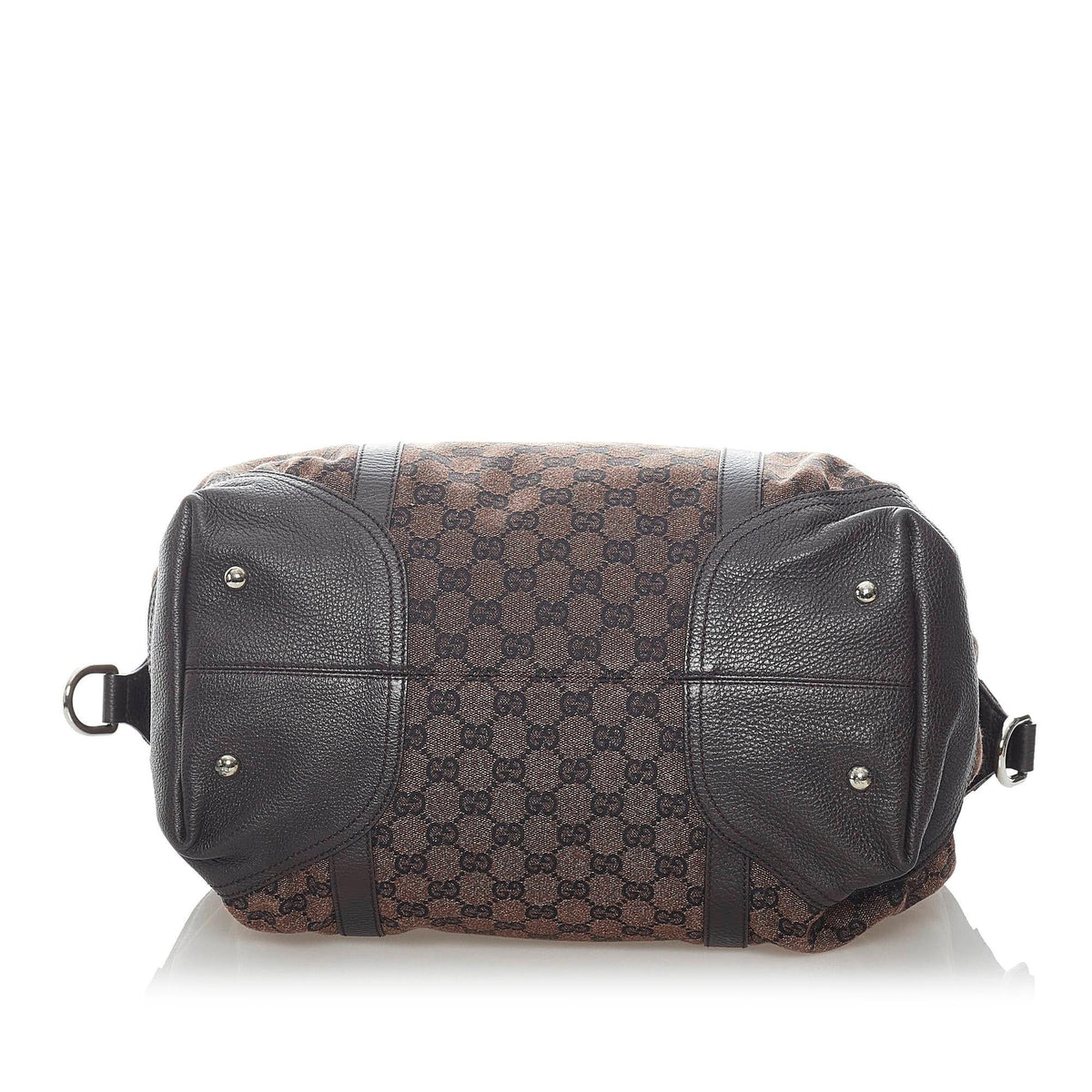 Gucci GG Canvas Horsebit Nail Boston Bag (SHG-32061)