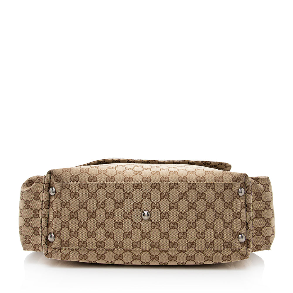 Gucci GG Canvas Large Messenger Bag (SHF-19176)