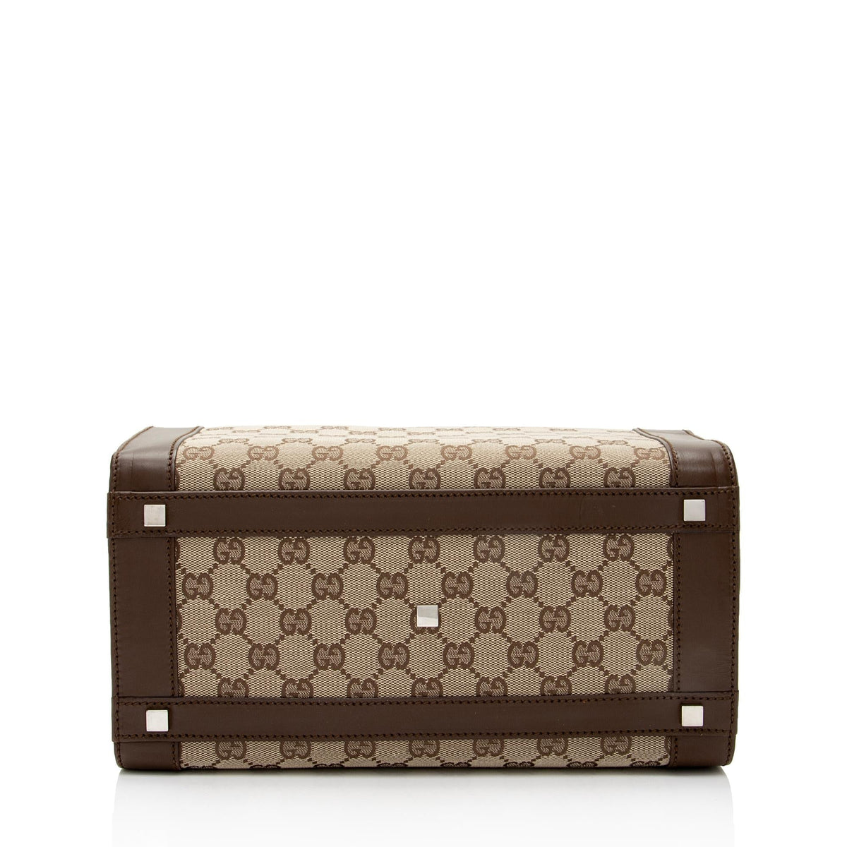 Gucci GG Canvas Padlock Top Handle Train Case (SHF-3uBuOE)