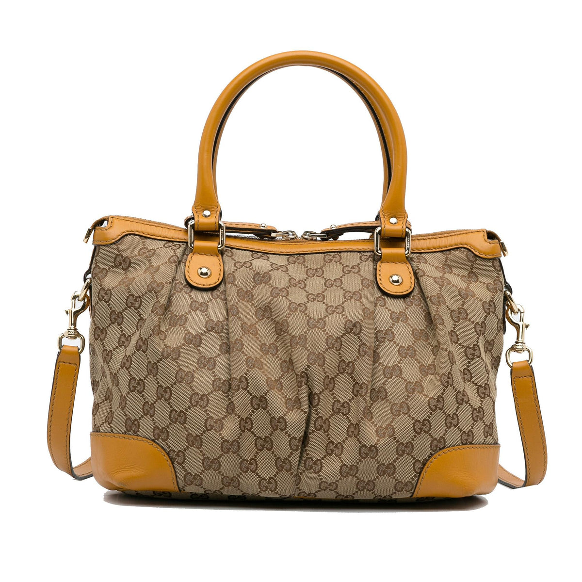 Gucci GG Canvas Sukey Satchel (SHG-yf9JaJ)