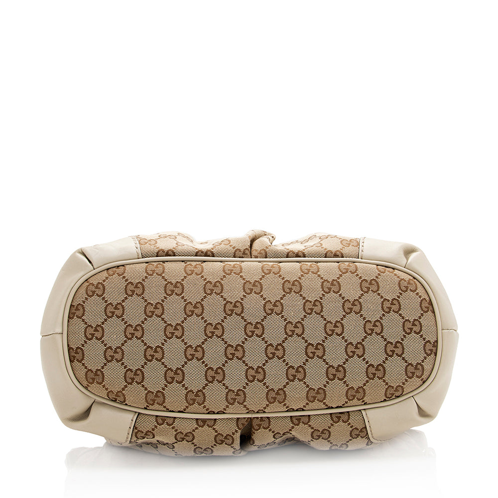 Gucci GG Canvas Sukey Top Handle Medium Satchel (SHF-20030)