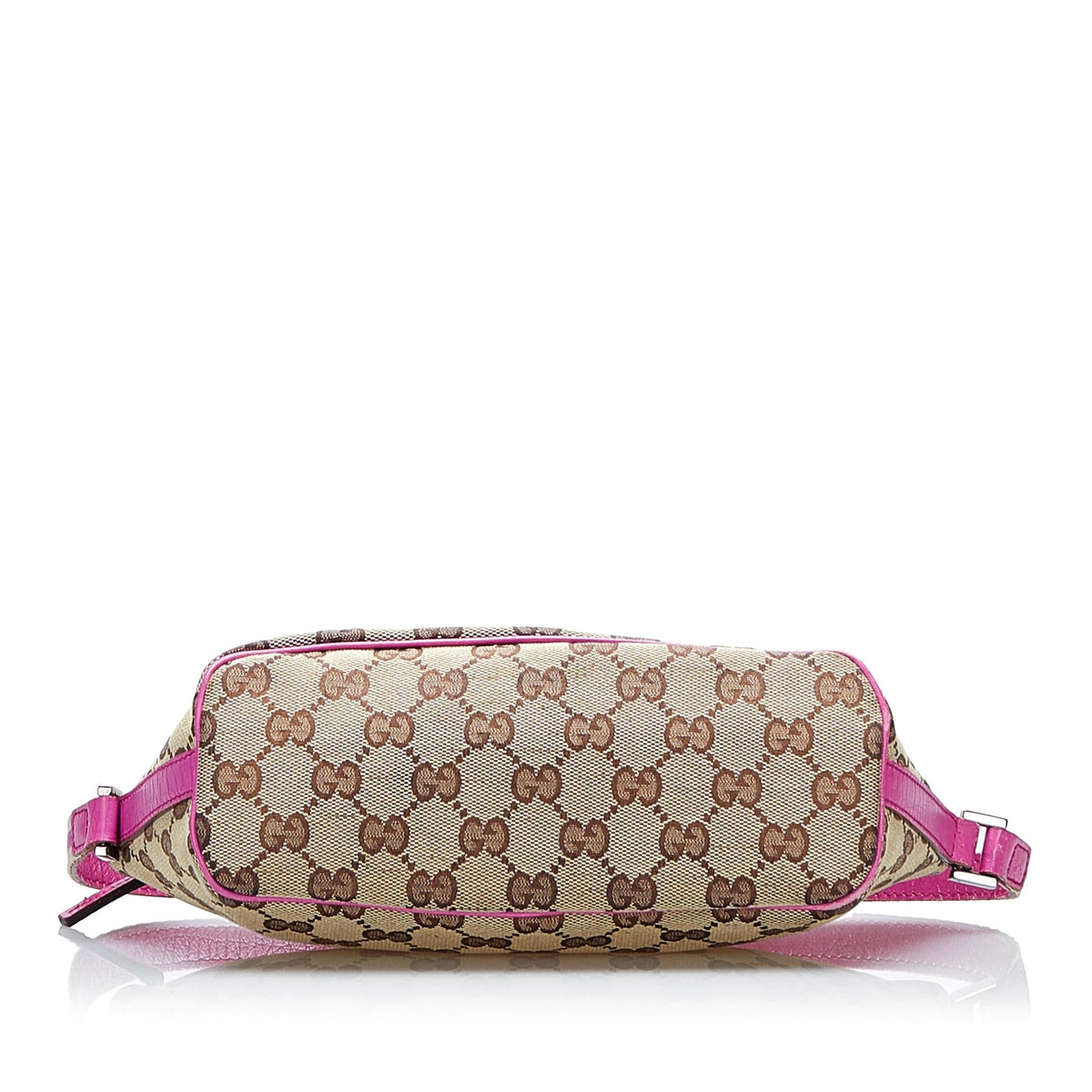 Gucci GG Canvas Web Boat Baguette (SHG-O1BGQv)