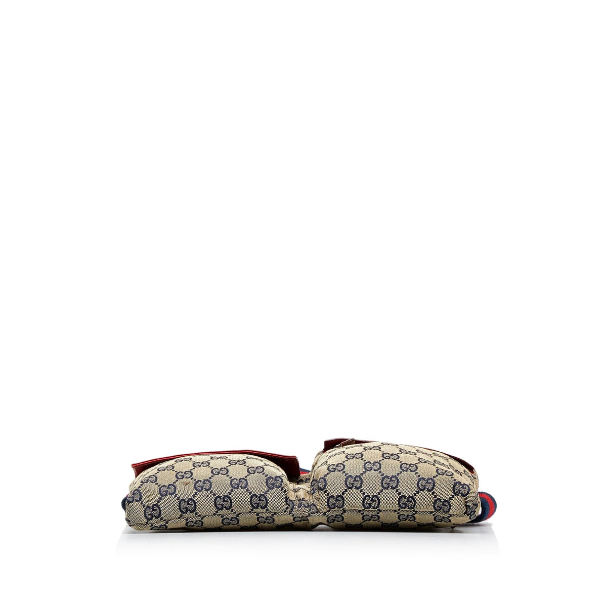 Gucci GG Canvas Web Double Pocket Belt Bag (SHG-HxqmuT)