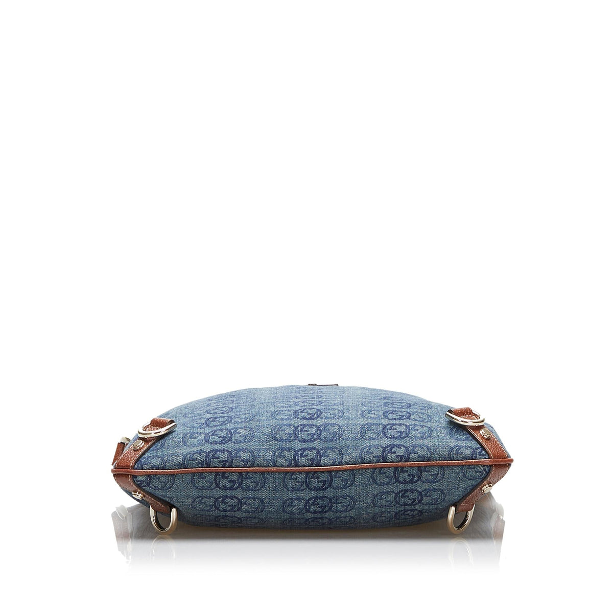 Gucci GG Denim Abbey D-Ring Crossbody Bag (SHG-s6O12R)