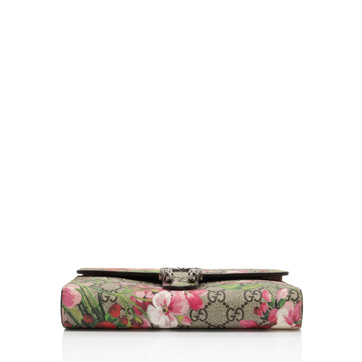 Gucci GG Supreme Blooms Dionysus Chain Wallet (SHF-zbUbcd)