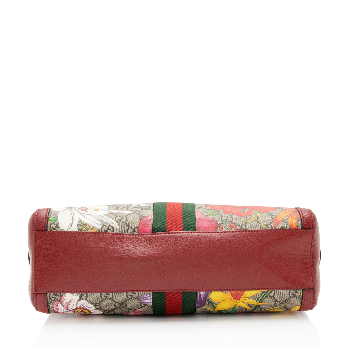 Gucci GG Supreme Flora Ophidia Medium Boston Bag (SHF-ydGH5i)
