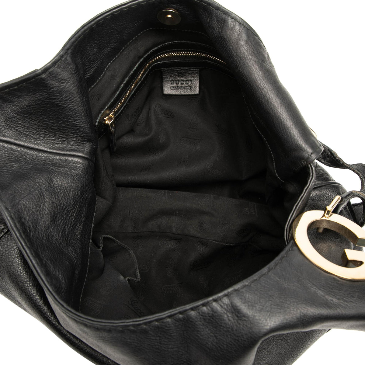 Gucci Guccissima Trimmed Leather Charlotte Crossbody