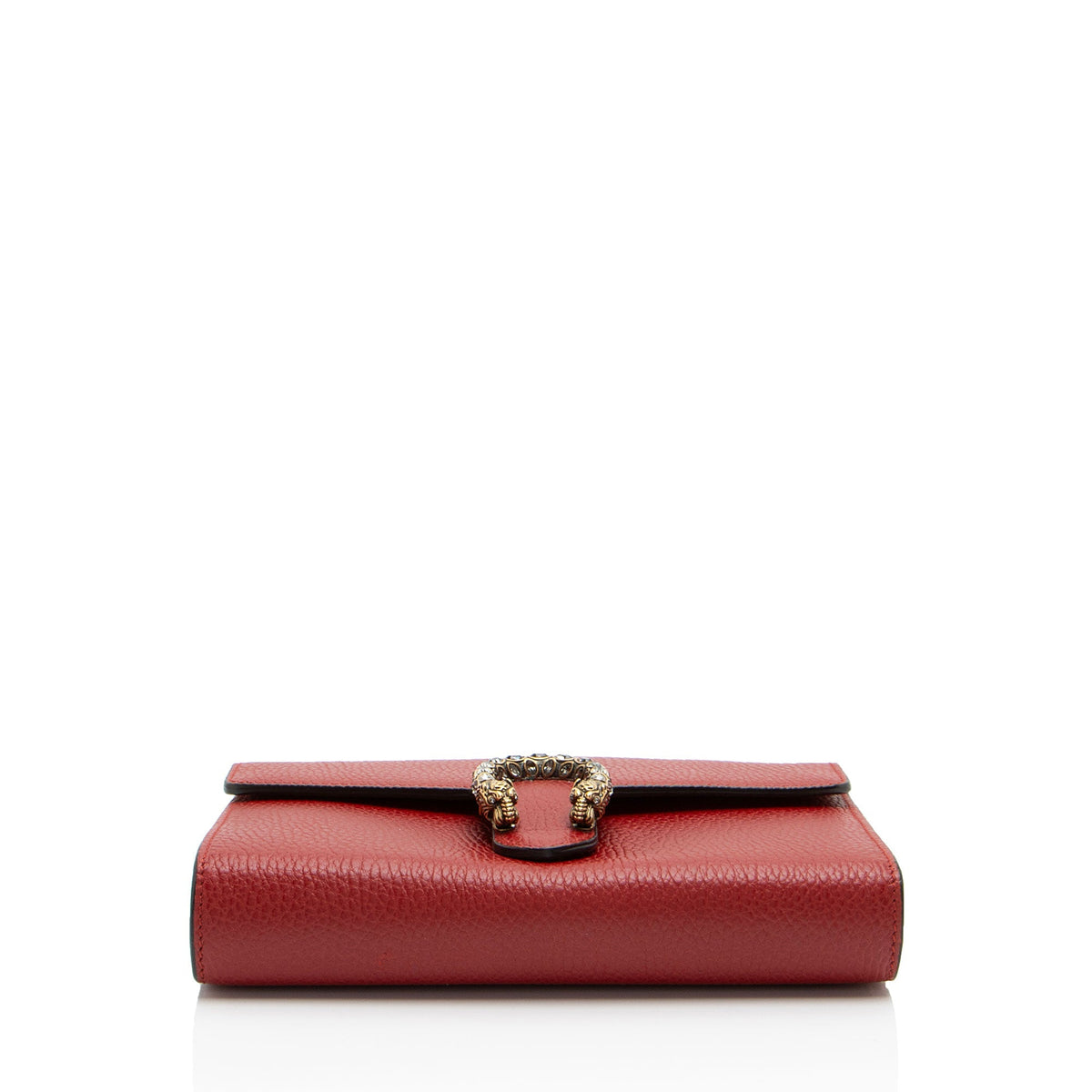 Gucci Leather Crystal Dionysus Chain Wallet