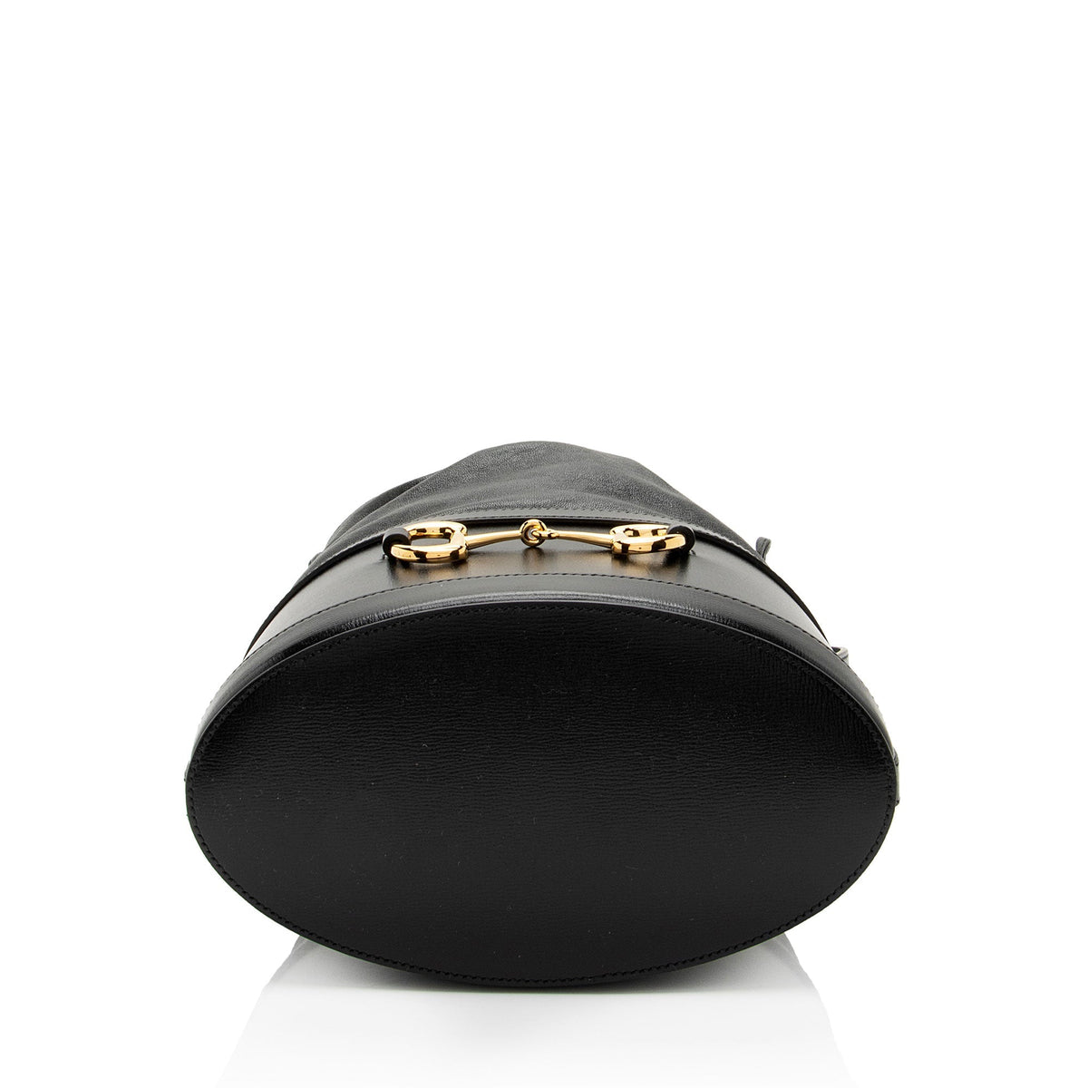 Gucci Leather Horsebit 1955 Drawstring Bucket Bag (SHF-gQJSRI)