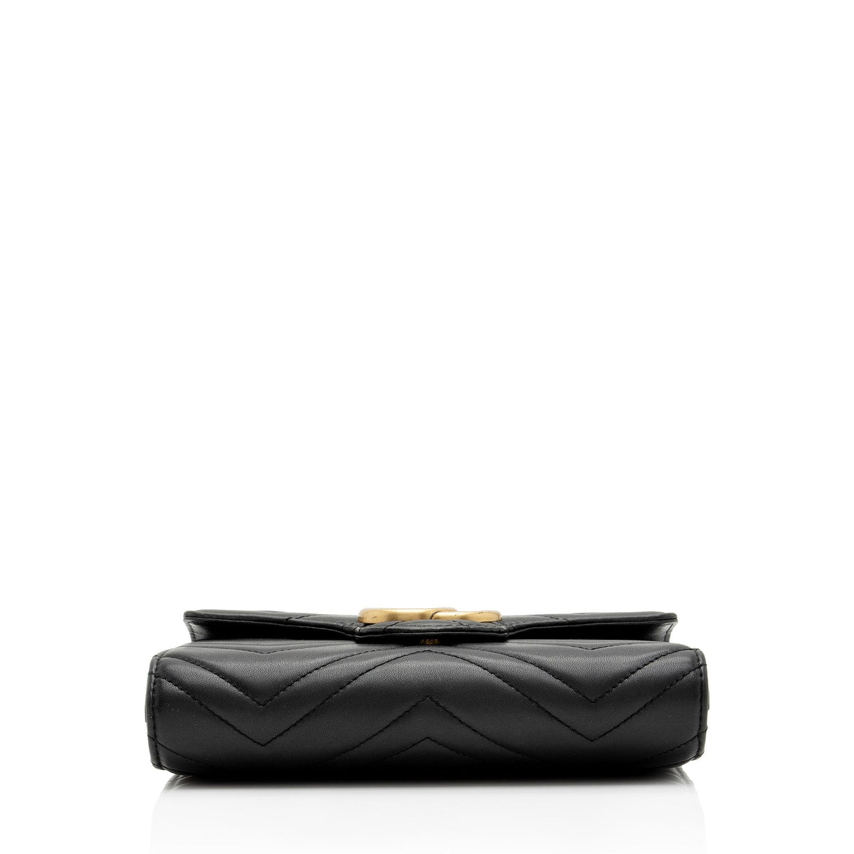 Gucci Matelasse Leather GG Marmont Mini Square Chain Bag (SHF-WW8qZG)