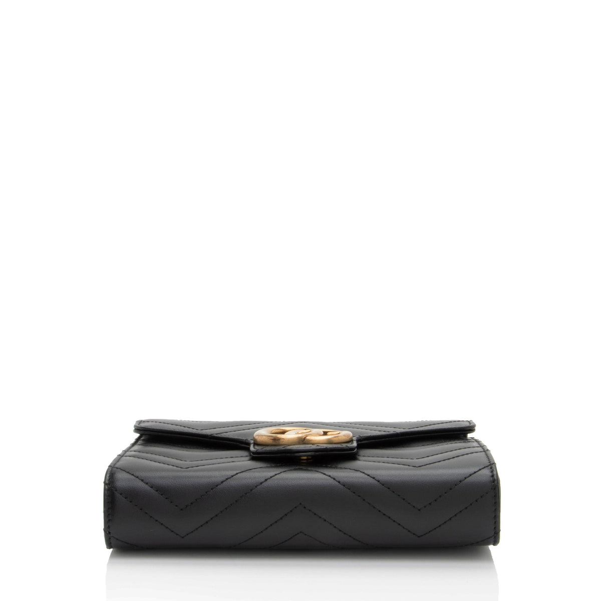 Gucci Matelasse Leather GG Marmont Wallet on Chain