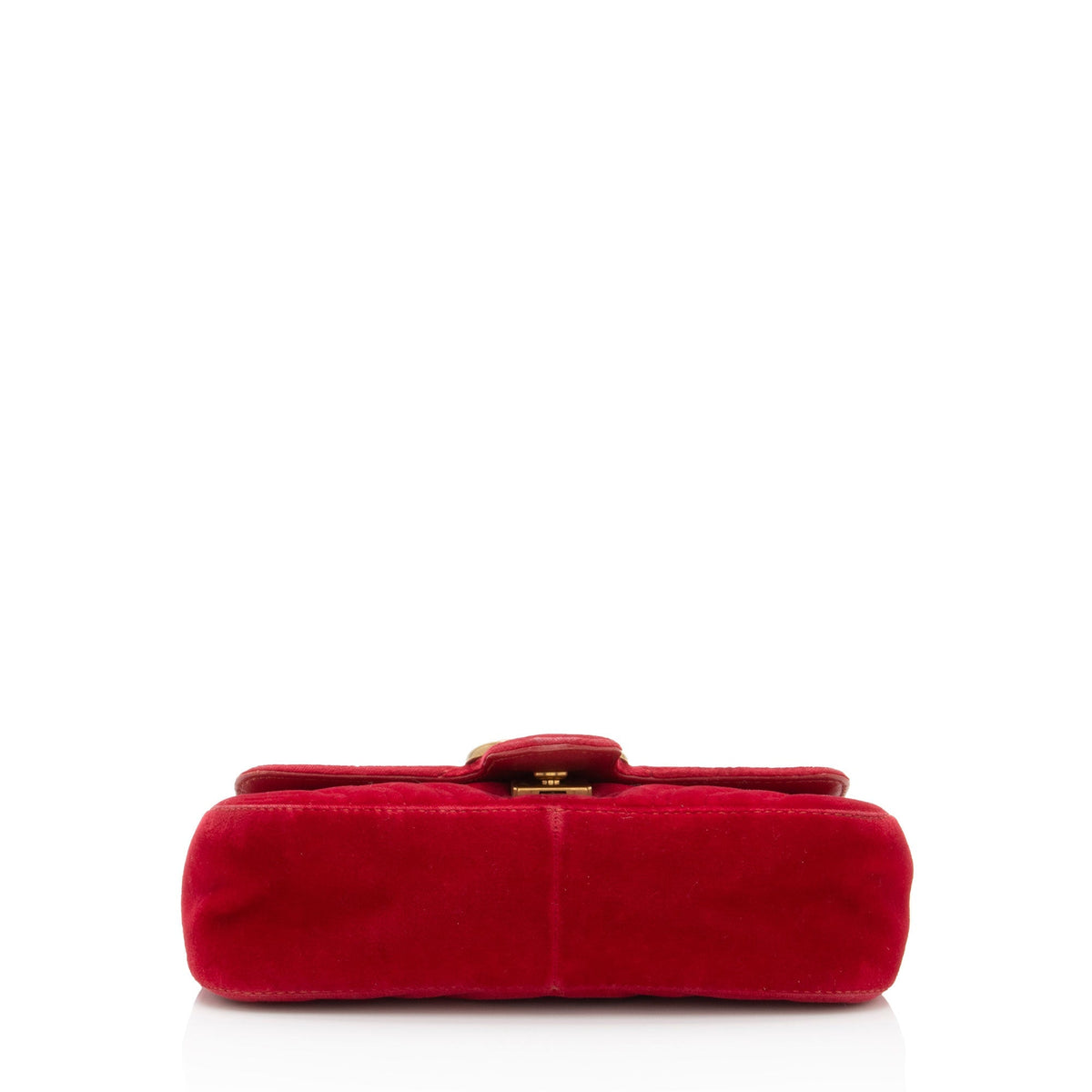 Gucci Matelasse Velvet GG Marmont Mini Flap Bag (SHF-RvBmGH)