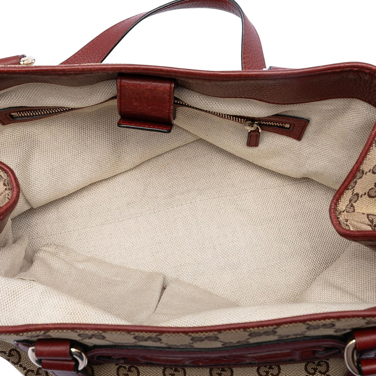 Gucci Medium GG Canvas Web Dressage Tote