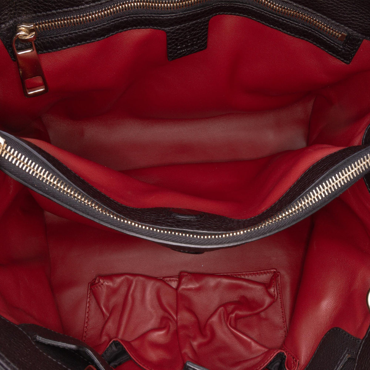Gucci Medium Pony Hair Bamboo Shopper Satchel