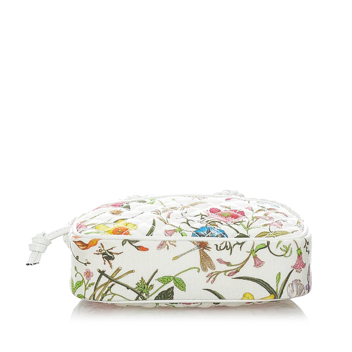 Gucci Mini Flora Trapuntata Canvas Crossbody Bag (SHG-30236)