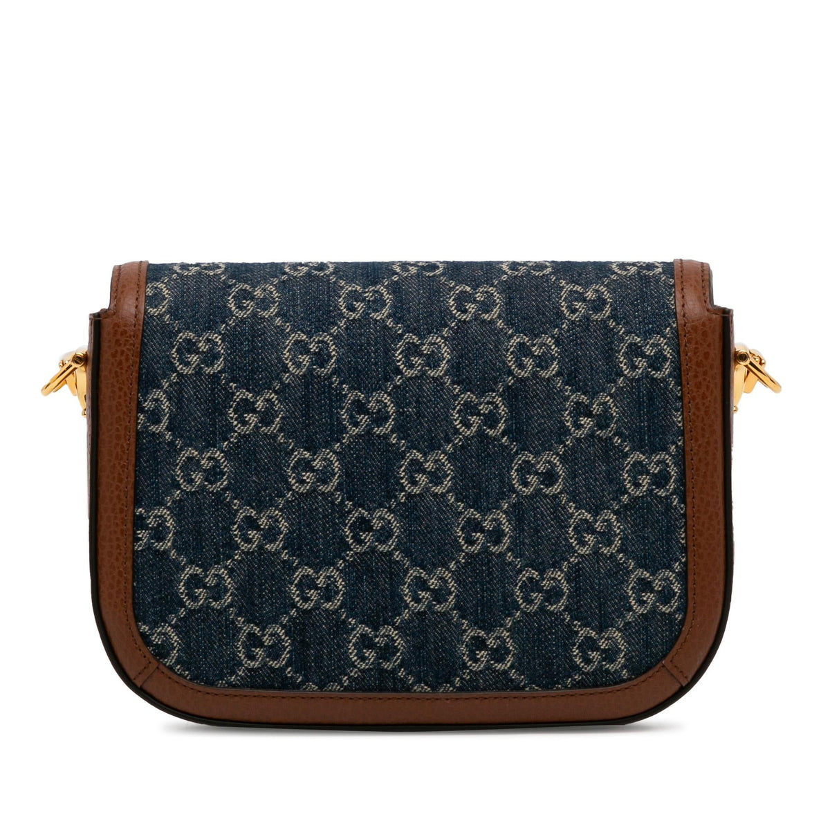 Gucci Mini GG Denim Horsebit 1955 Satchel (SHG-7wIpkG)