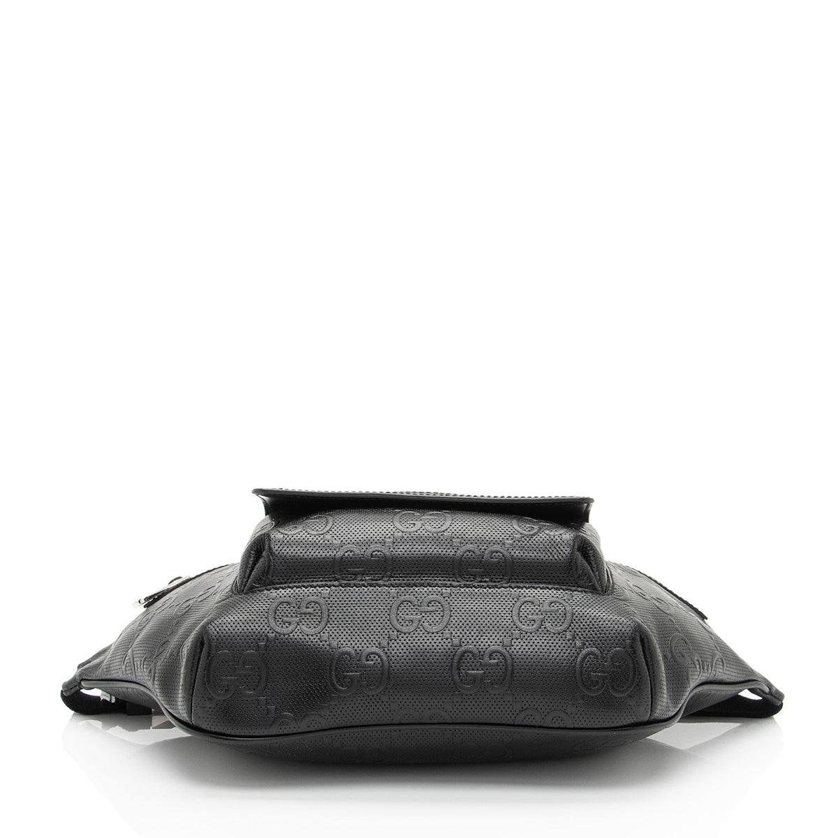 Gucci Perforated Embossed Leather GG Pocket Belt Bag (SHF-TJNqCI)