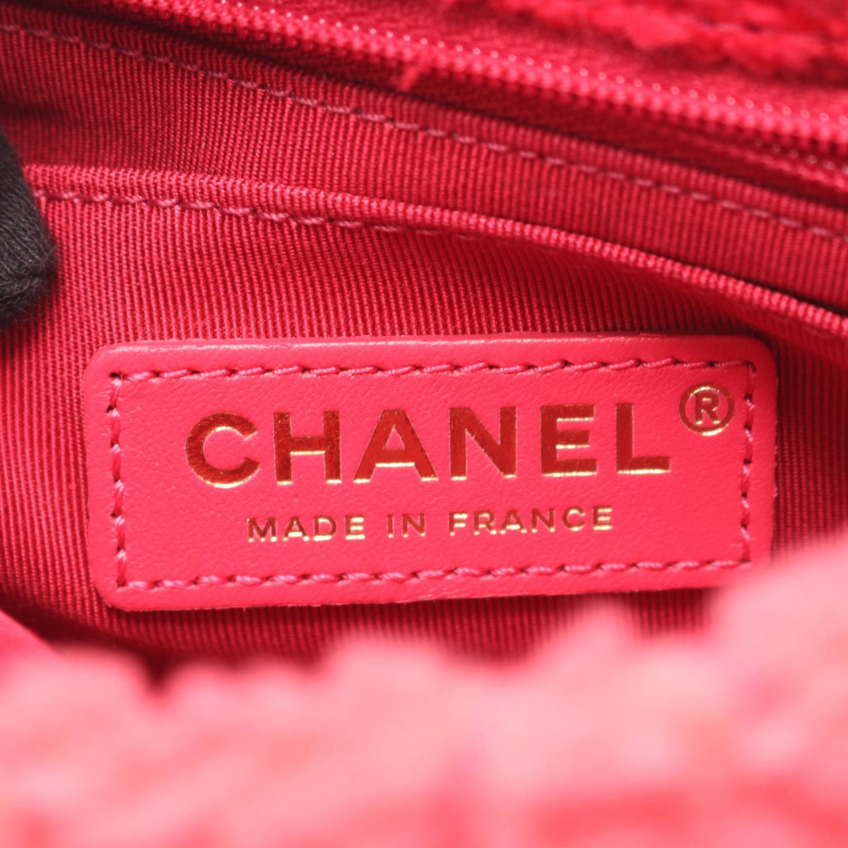 CHANEL Pink Mini Matelasse Fabric�Bore 2101219626536