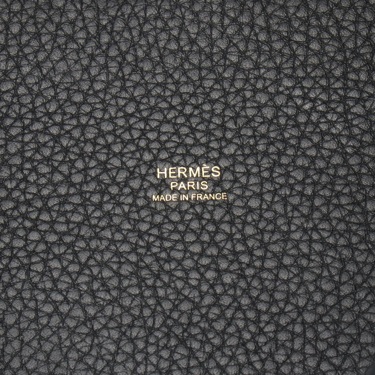 HERMES Picotin Lock PM Handbag Black Taurillon Clemence Other Taurillon Clemence 2101220083830