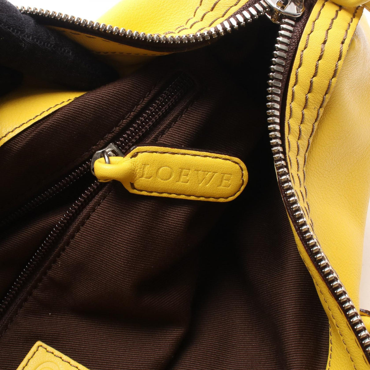 LOEWE FIESTA 2WAY Handbag Yellow leather 2101220085124