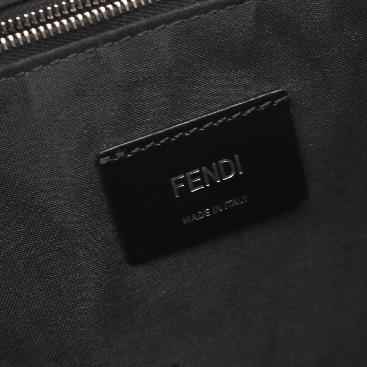 FENDI Zucca Shoulder Bag Black/Brown/Red PVC coated canvas leather 7VA470 2101220082840