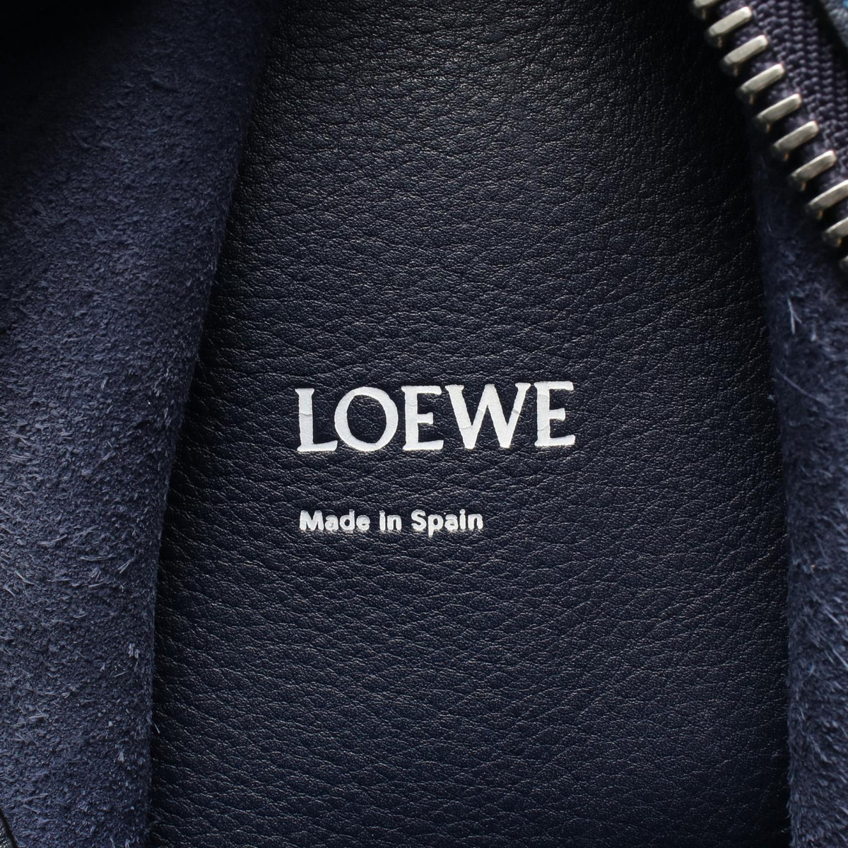 LOEWE ANTON Waist bag Body bag Navy leather 2101220082963