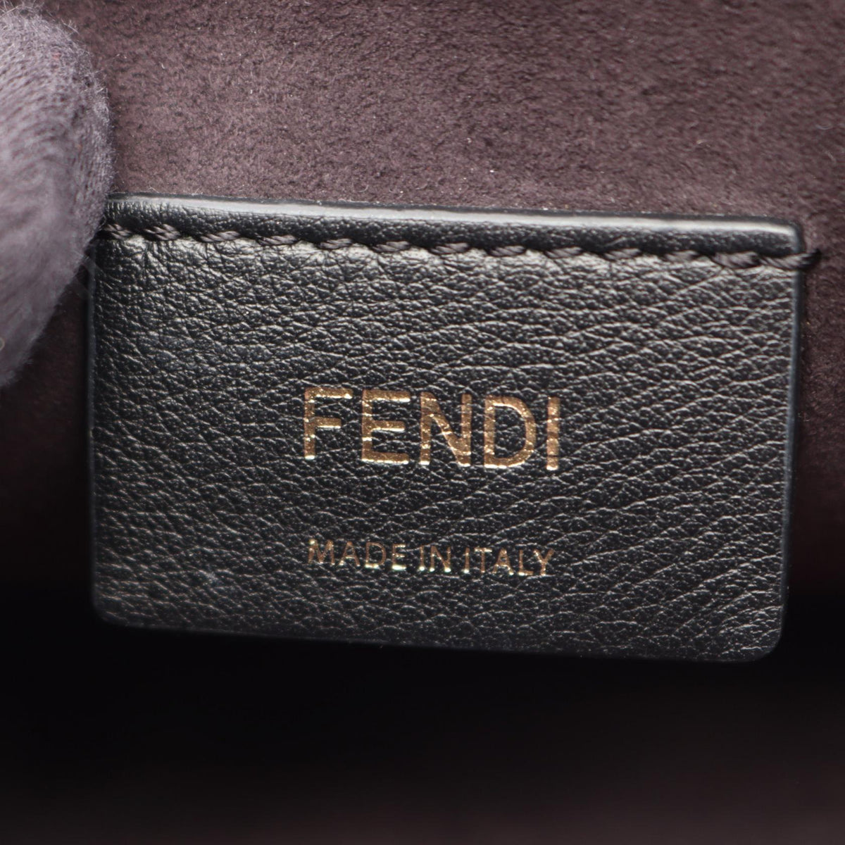 FENDI Canai Medium 2WAY Shoulder Bag Black leather 2101220083199