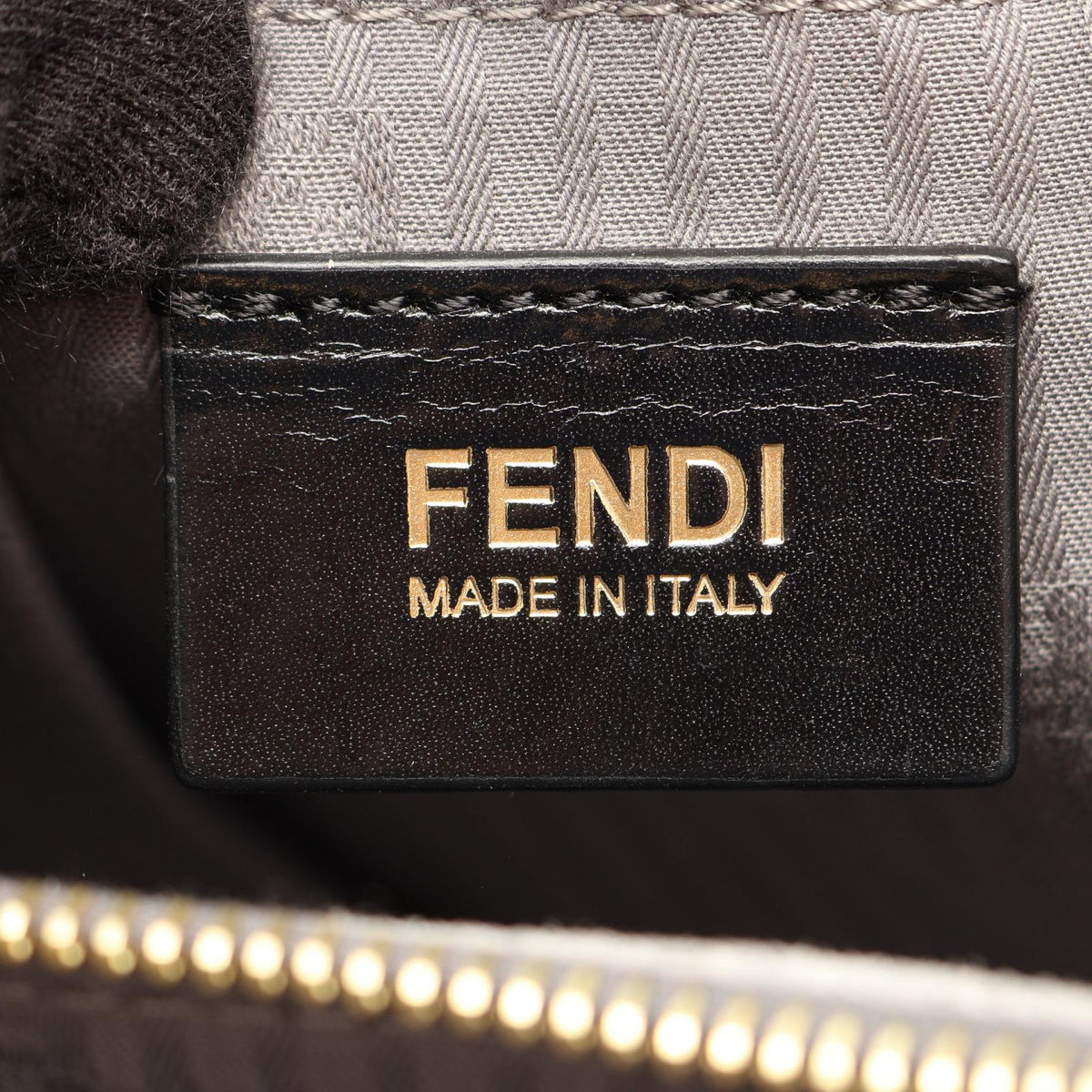 FENDI 2JOURS 2WAY Handbag Gray leather 2104102530088