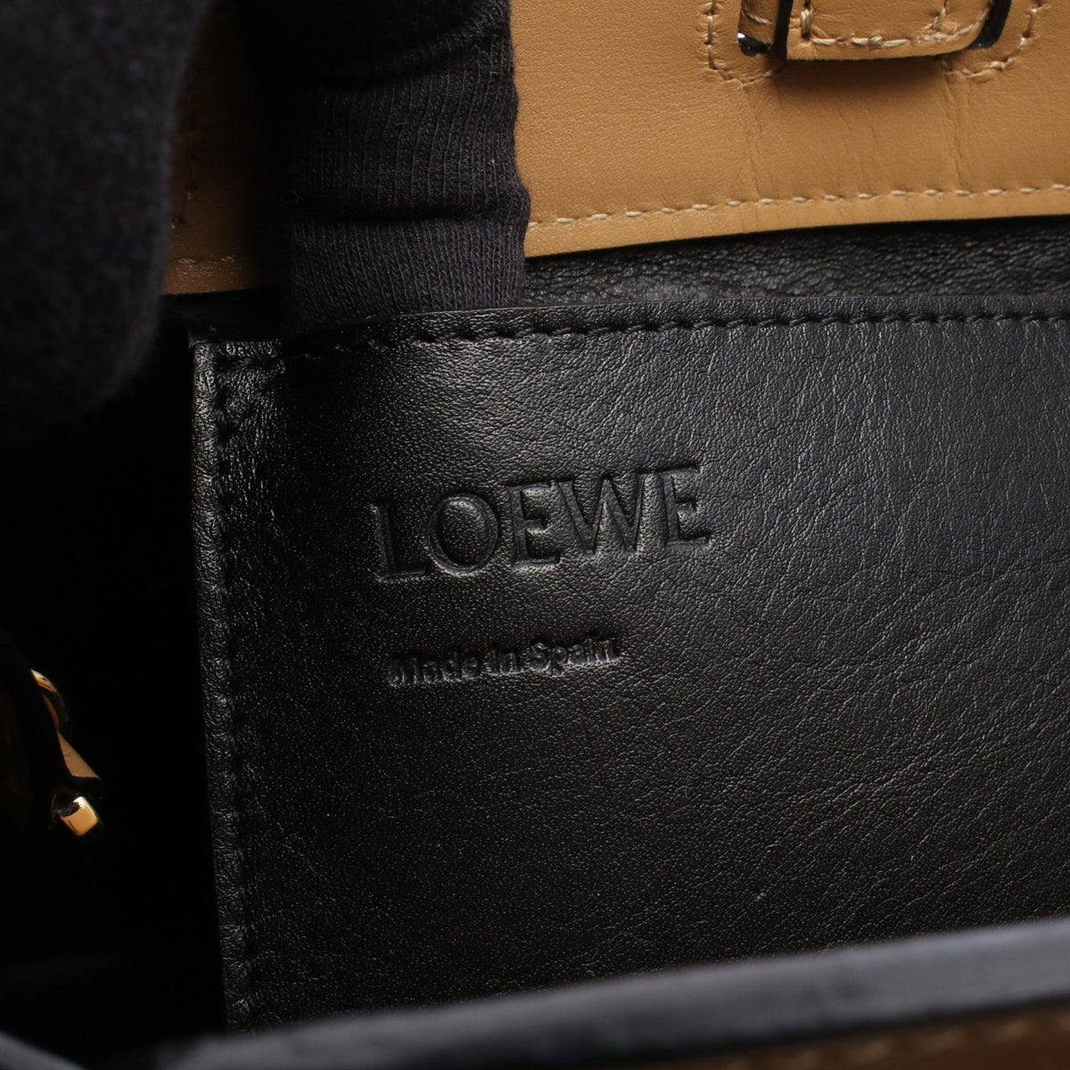 LOEWE LAZO MINI BAG Handbag Beige leather 2101220079826