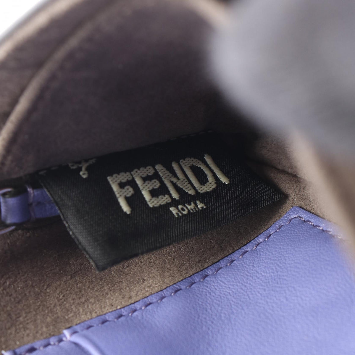 FENDI Micro bucket Shoulder Bag Purple/Yellow/Multicolor leather�fur 8M0354 2101220079864
