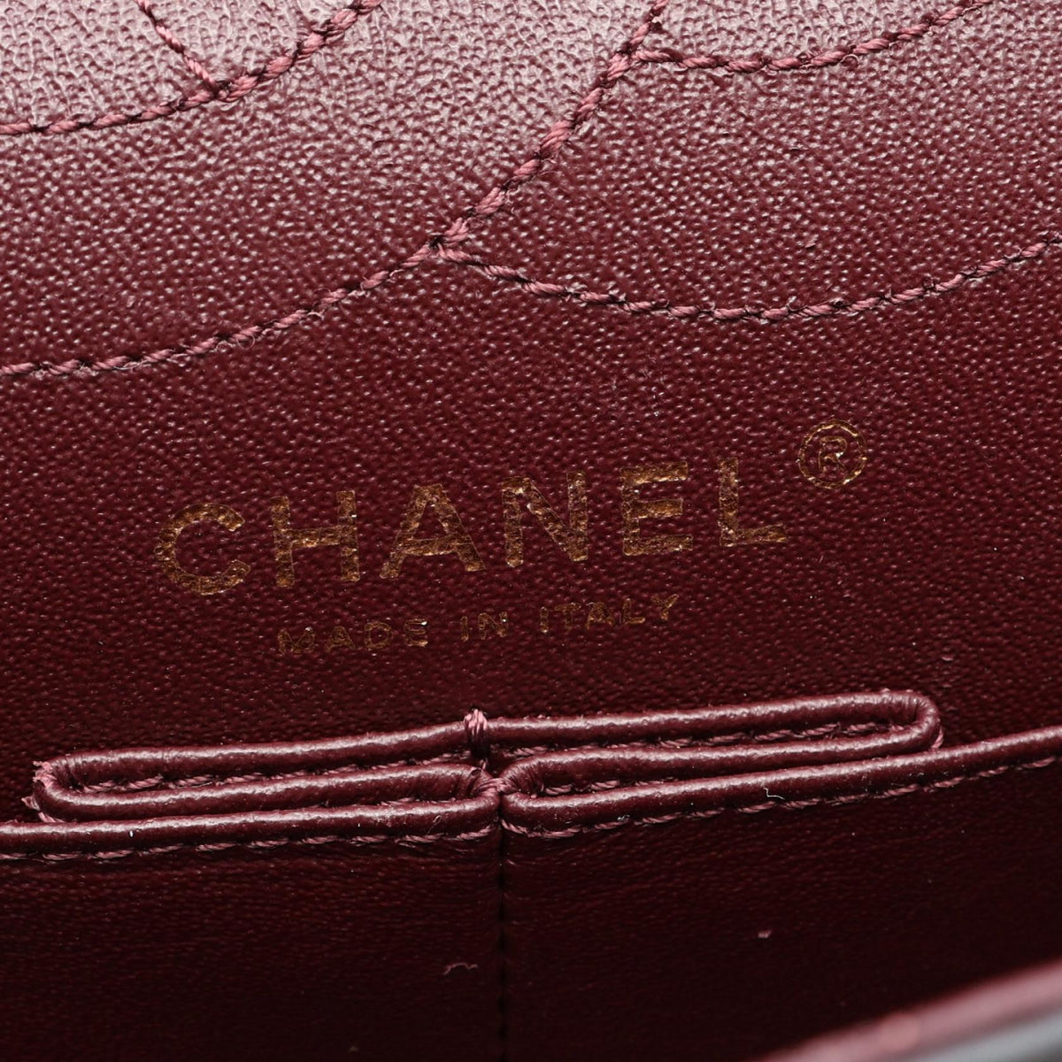 CHANEL Black 2.55 Chevron V-stitch W-flap leather 2101220080198