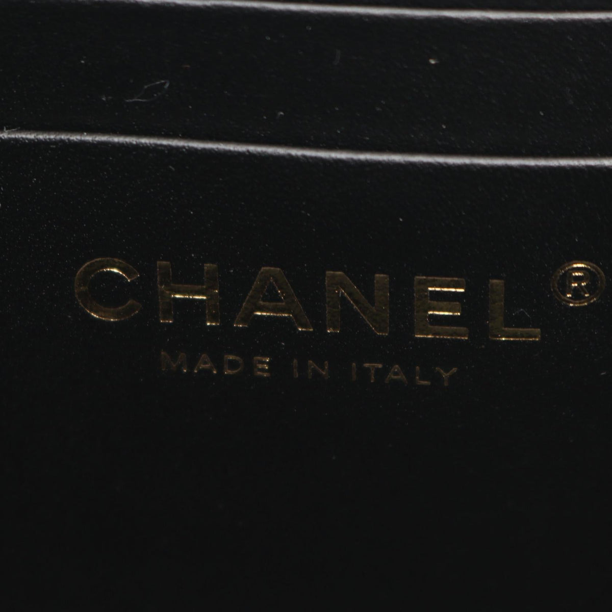 CHANEL Black Matelasse vanity bag Grained Calfskin leather 2106800639322
