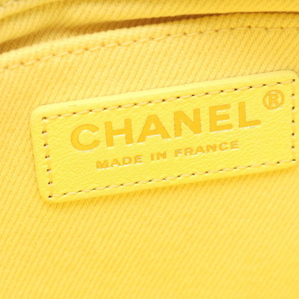 CHANEL Yellow COCO denim AS1595 2101220074180