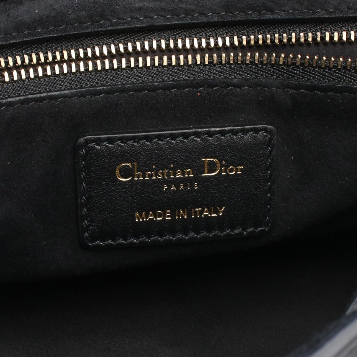Dior LADY DIOR Christian Dior Studded 2-Way Bag Handbag Black leather 2101220074241