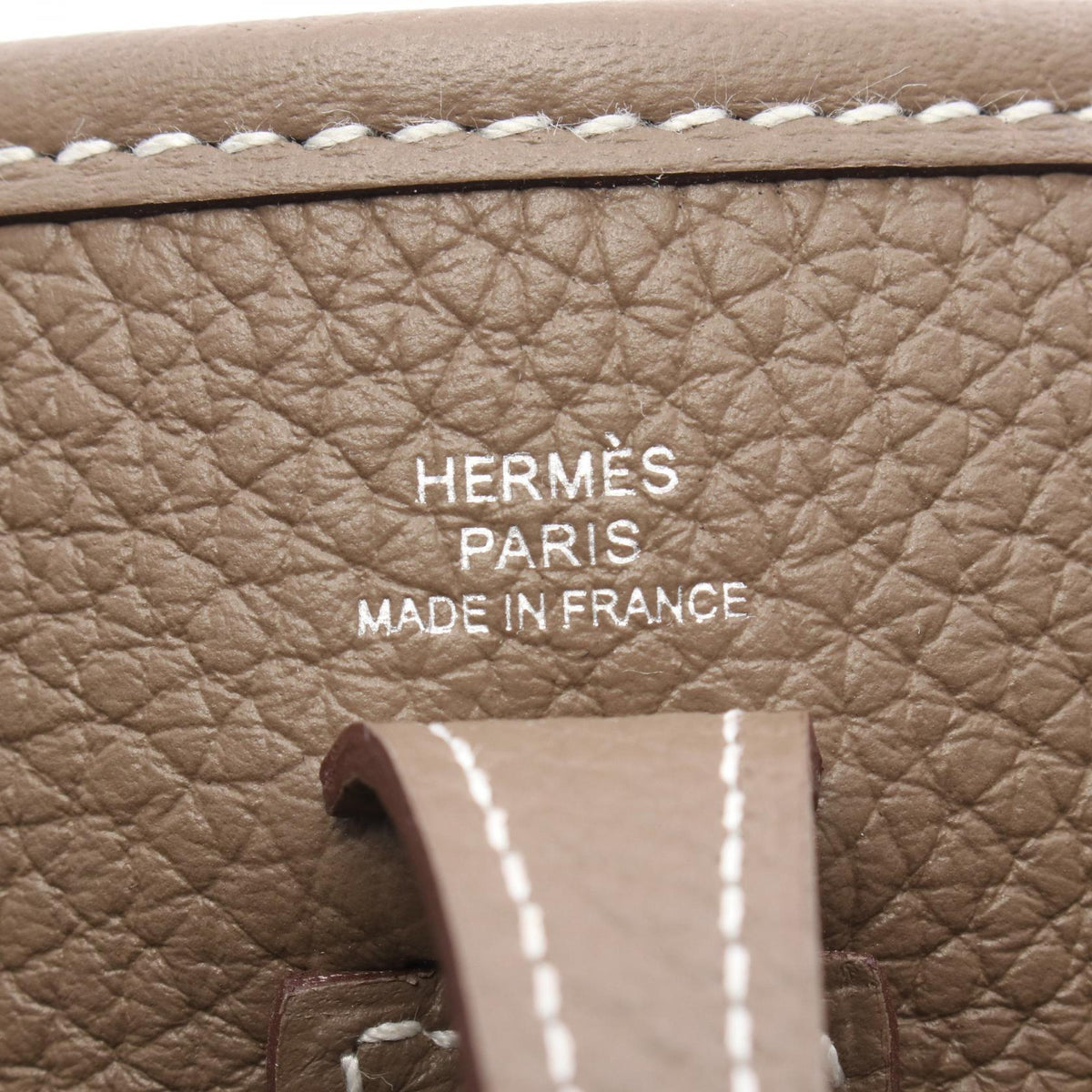 HERMES EvelyneTPM Shoulder BagEtoupe Grey Etoupe Grey Gray Taurillon Clemence leather Taurillon Clemence 2101220074623