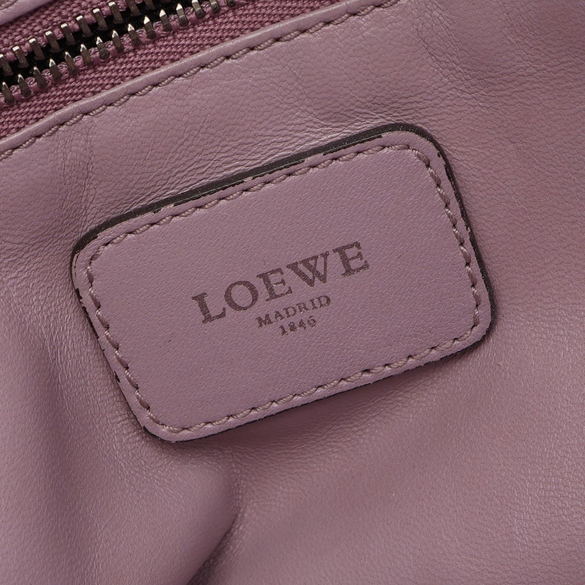 LOEWE Amazona 36 Handbag Purple/Pink leather 2101220103446